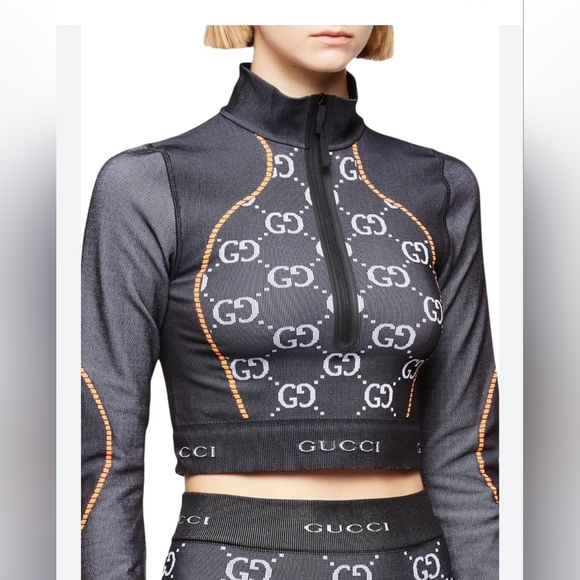 Gucci - GGcropped jersey top sz Small - Picture 2 of 7